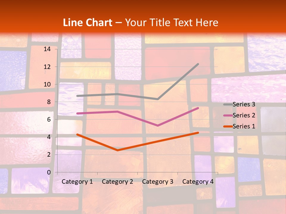 Square Stained Glass PowerPoint Template