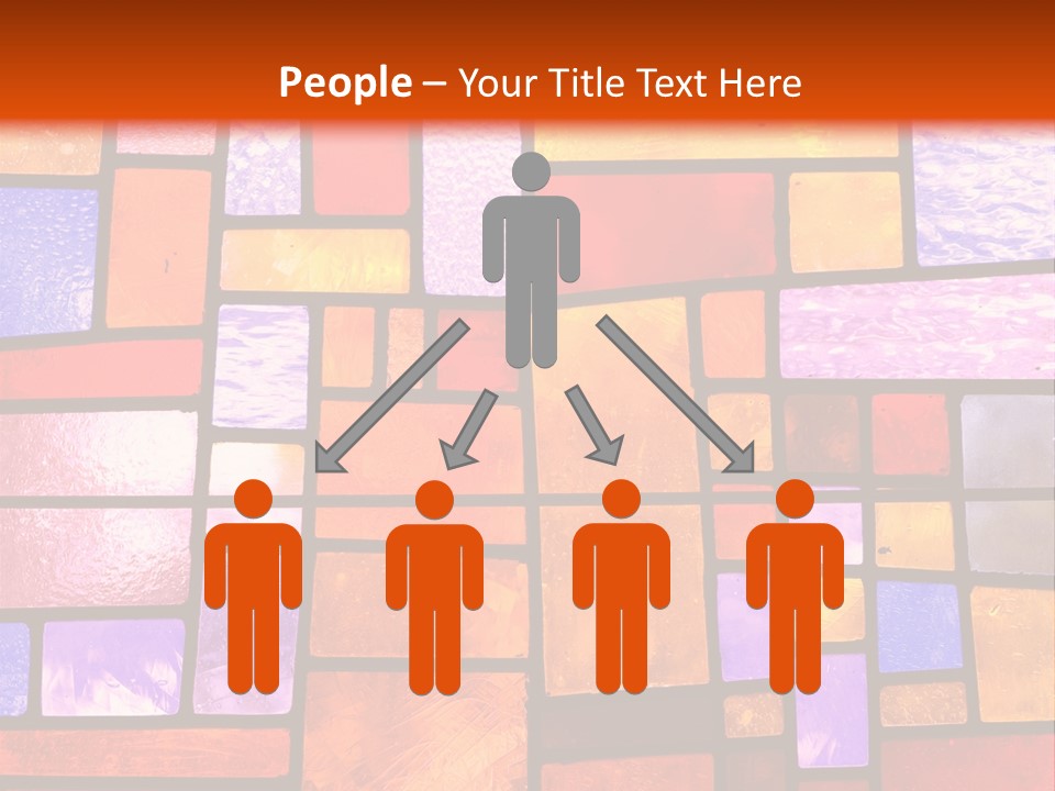 Square Stained Glass PowerPoint Template