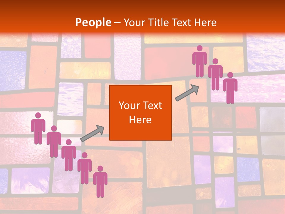 Square Stained Glass PowerPoint Template