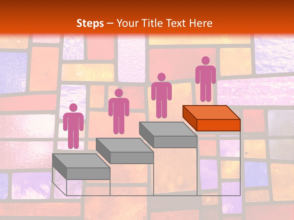 Square Stained Glass PowerPoint Template