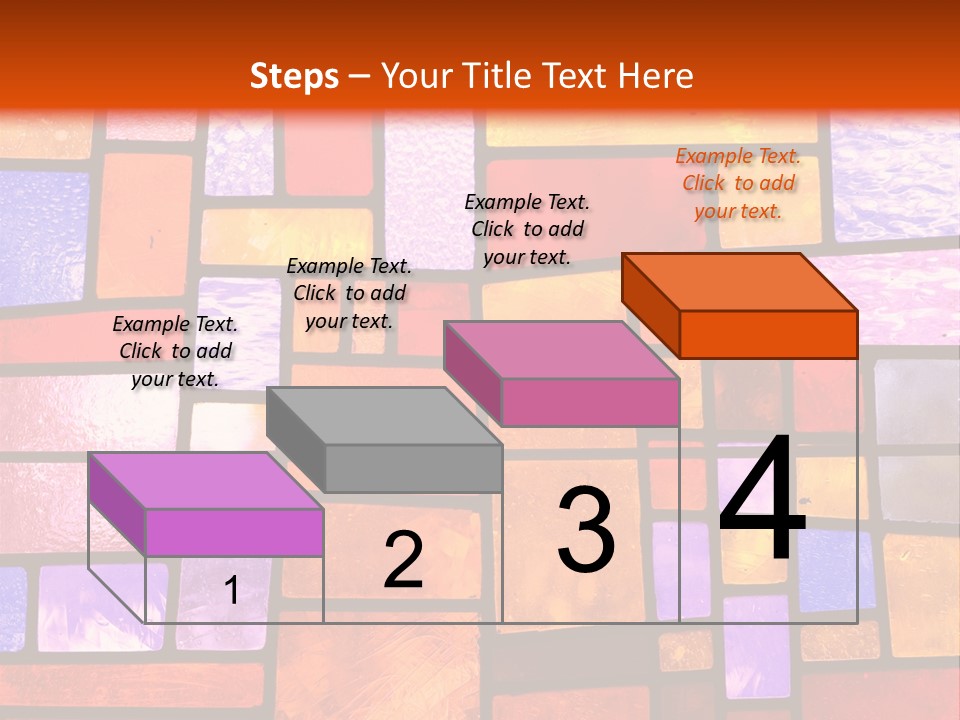 Square Stained Glass PowerPoint Template