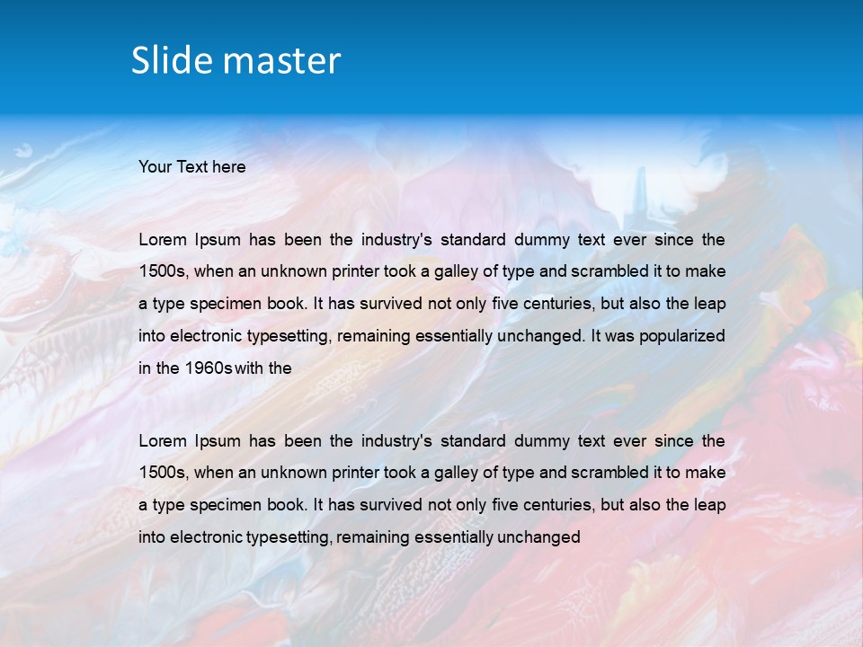 Painted Background PowerPoint Template