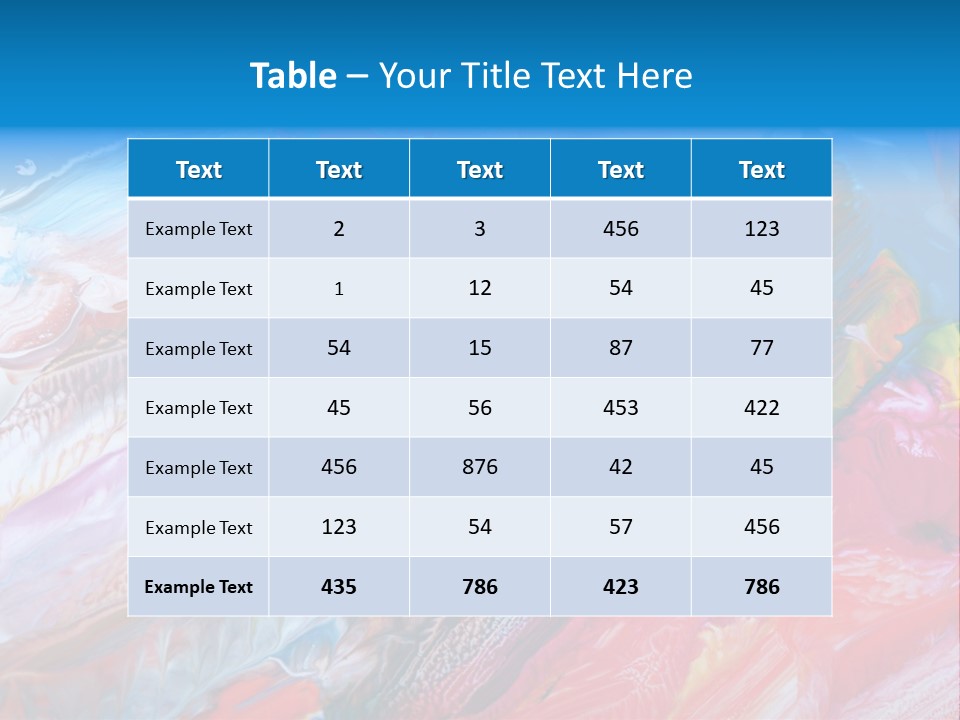 Painted Background PowerPoint Template