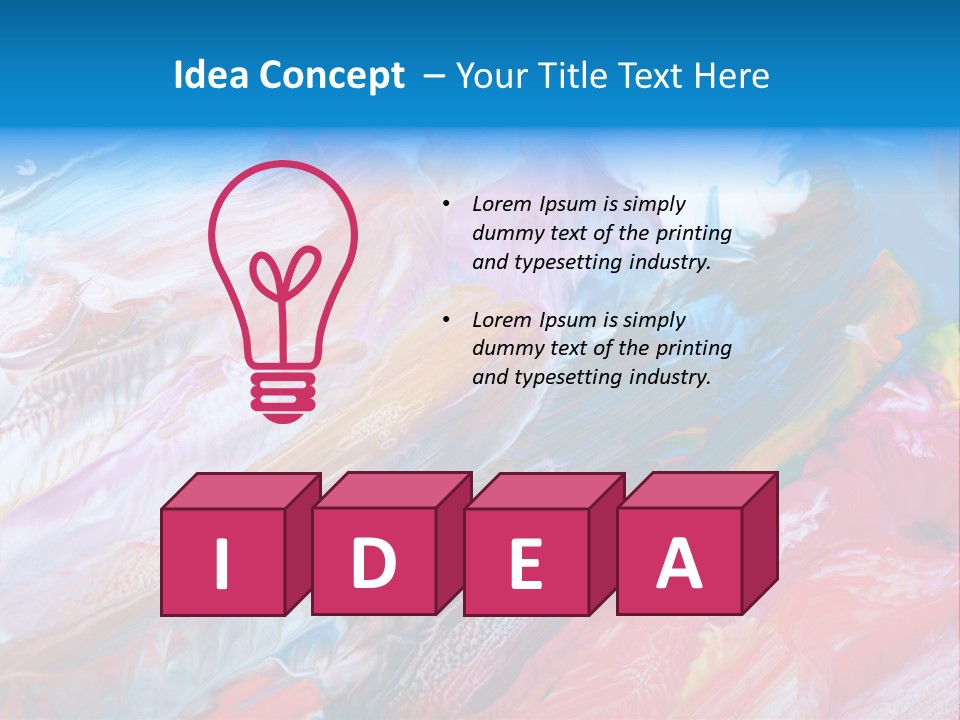 Painted Background PowerPoint Template