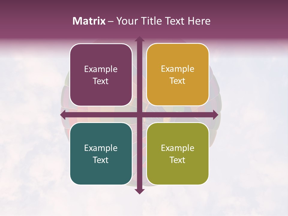 Sky Air Vehicle Colorful PowerPoint Template