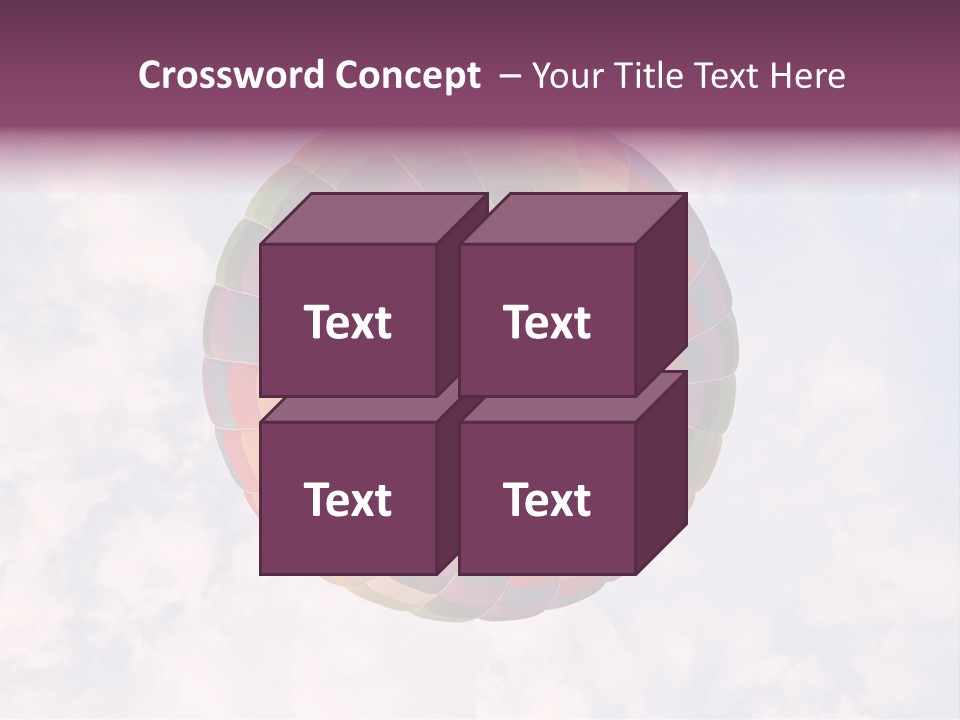 Sky Air Vehicle Colorful PowerPoint Template