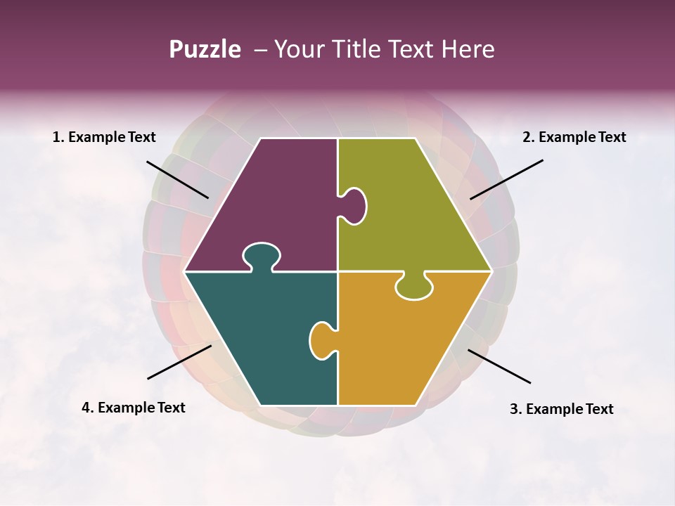 Sky Air Vehicle Colorful PowerPoint Template