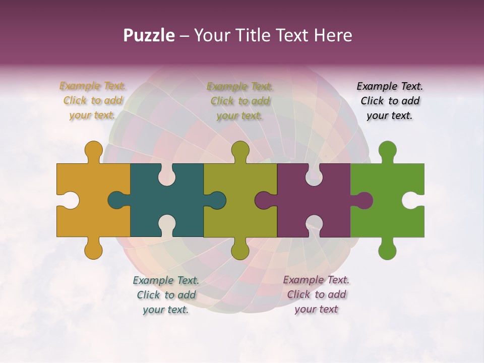 Sky Air Vehicle Colorful PowerPoint Template