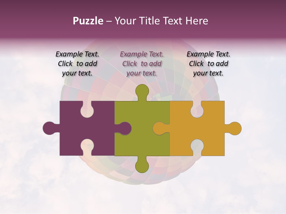 Sky Air Vehicle Colorful PowerPoint Template