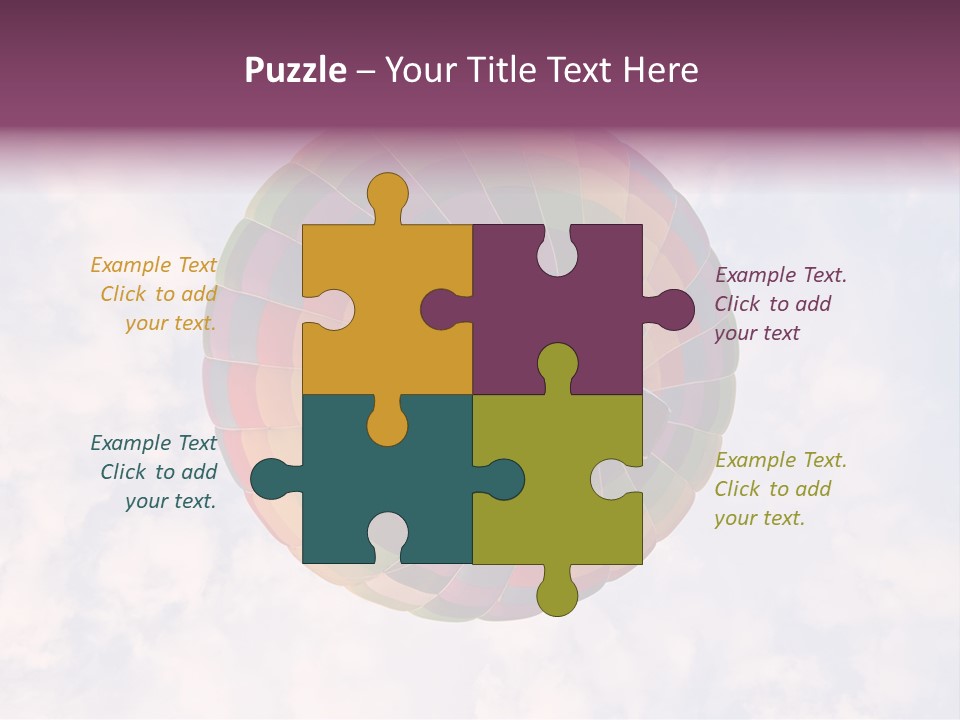 Sky Air Vehicle Colorful PowerPoint Template