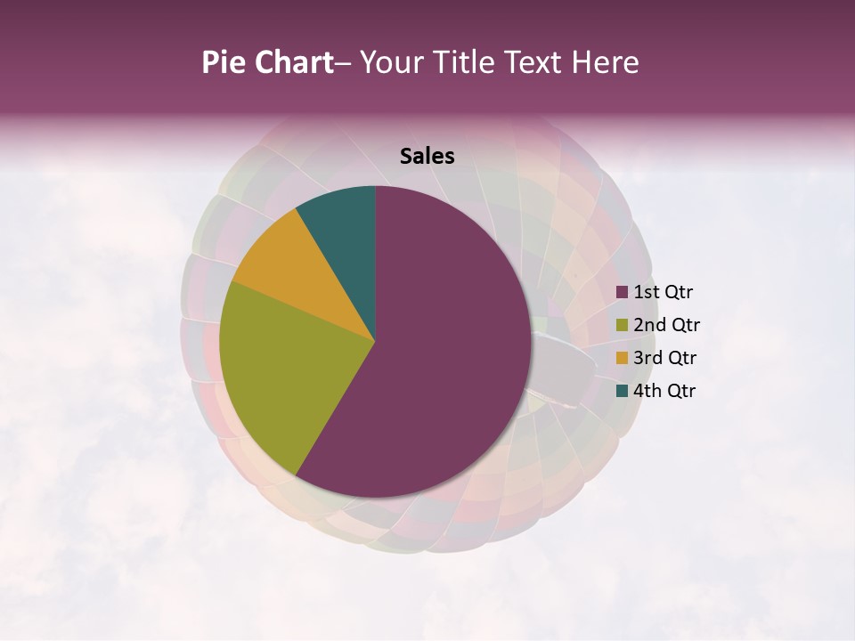 Sky Air Vehicle Colorful PowerPoint Template