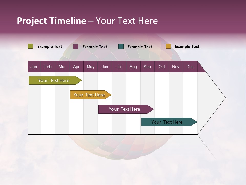 Sky Air Vehicle Colorful PowerPoint Template