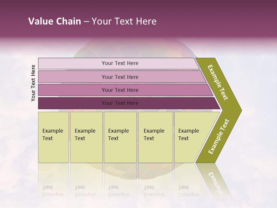 Sky Air Vehicle Colorful PowerPoint Template
