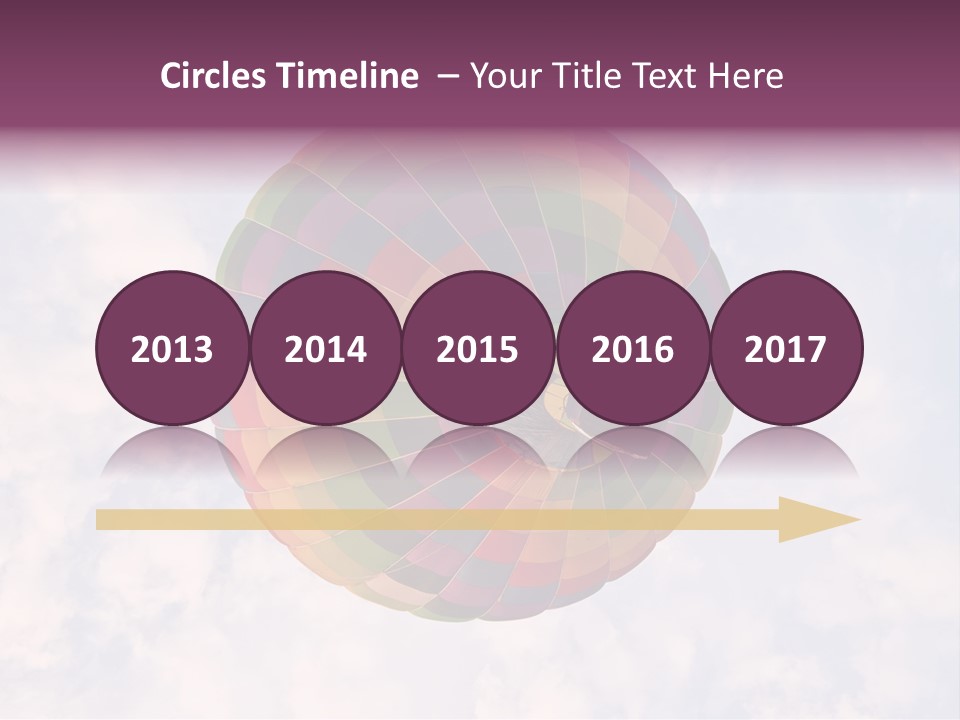 Sky Air Vehicle Colorful PowerPoint Template