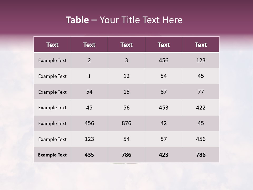 Sky Air Vehicle Colorful PowerPoint Template