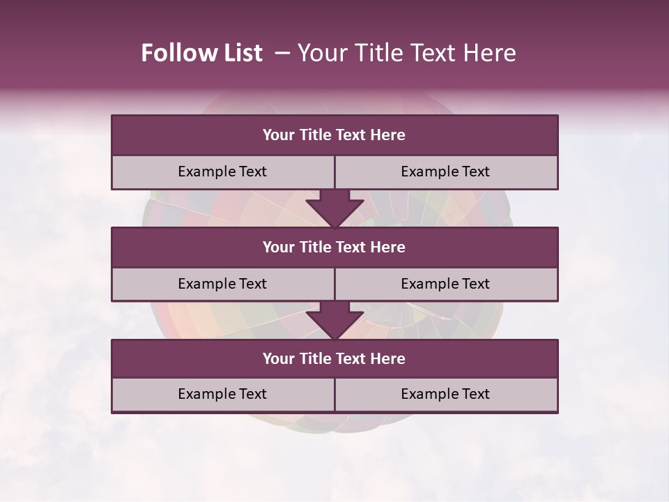 Sky Air Vehicle Colorful PowerPoint Template