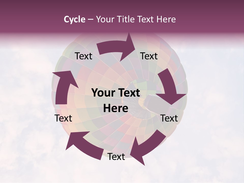 Sky Air Vehicle Colorful PowerPoint Template