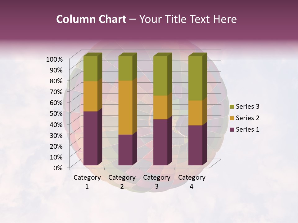 Sky Air Vehicle Colorful PowerPoint Template
