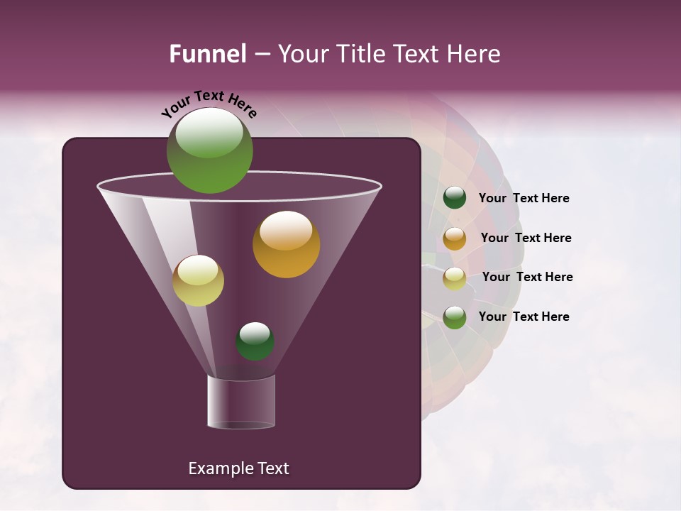 Sky Air Vehicle Colorful PowerPoint Template