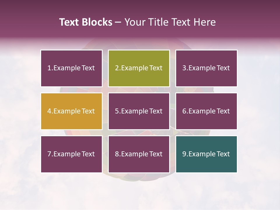 Sky Air Vehicle Colorful PowerPoint Template