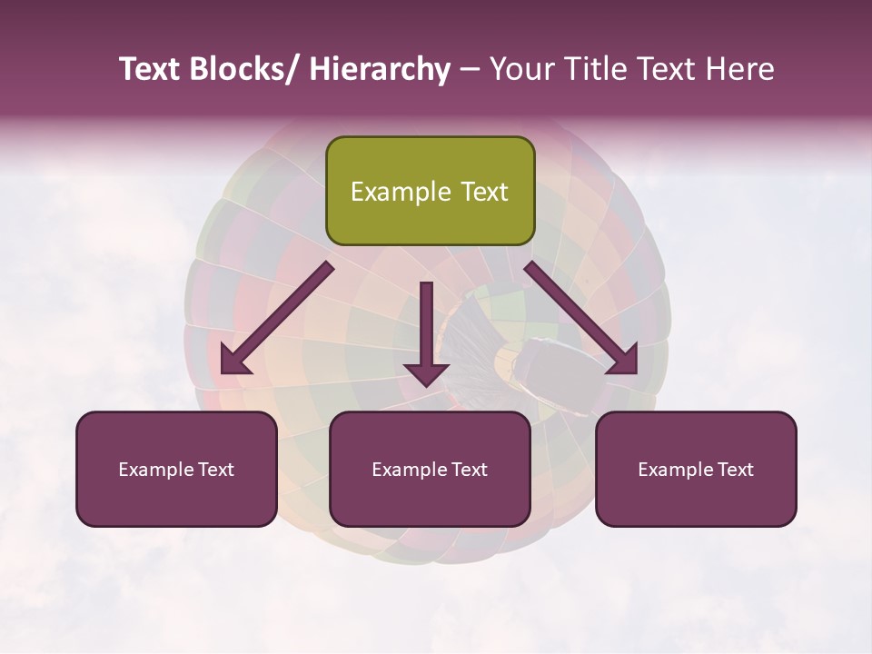 Sky Air Vehicle Colorful PowerPoint Template
