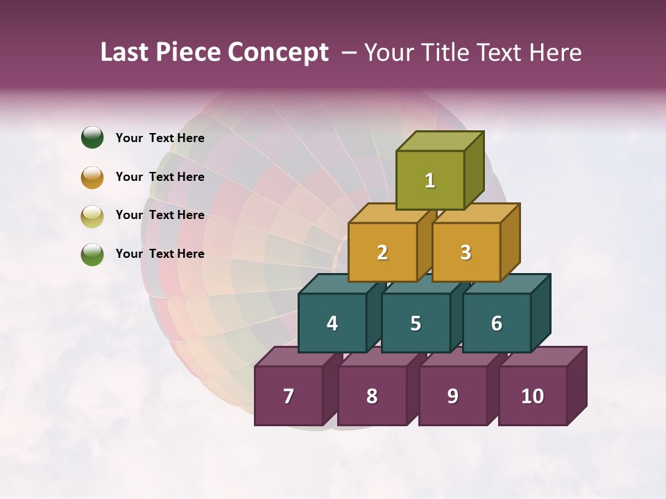 Sky Air Vehicle Colorful PowerPoint Template