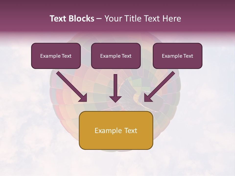 Sky Air Vehicle Colorful PowerPoint Template