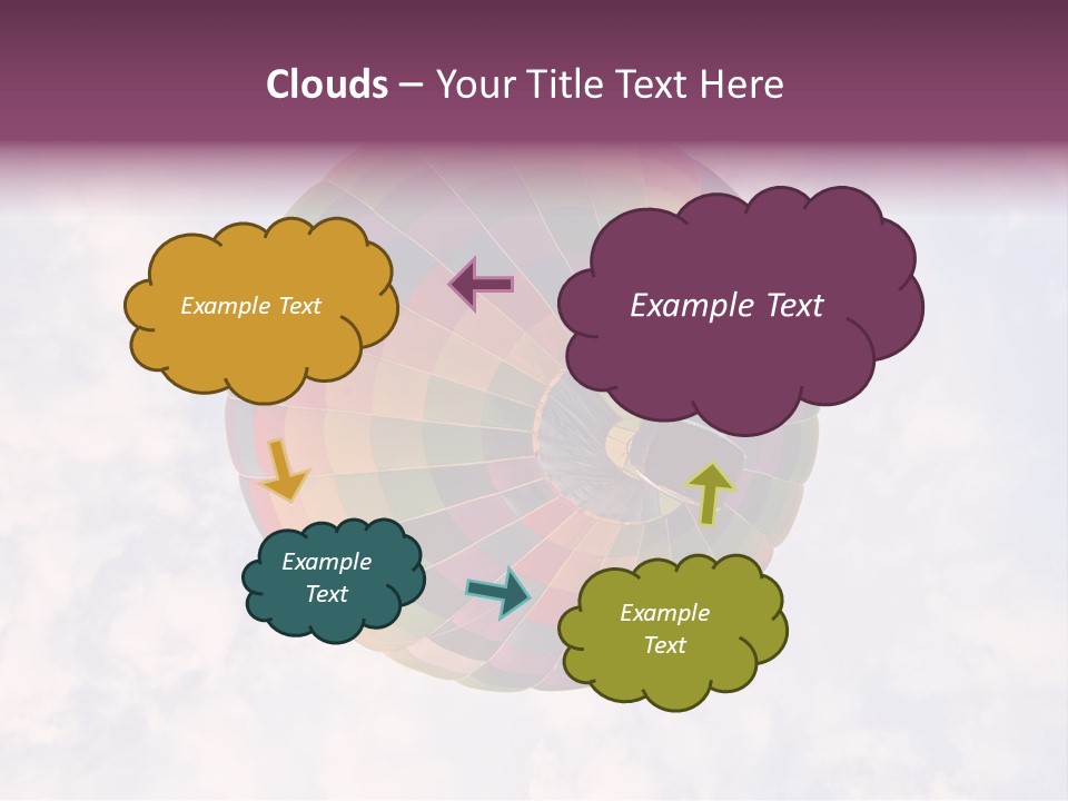 Sky Air Vehicle Colorful PowerPoint Template
