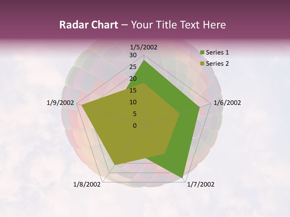 Sky Air Vehicle Colorful PowerPoint Template