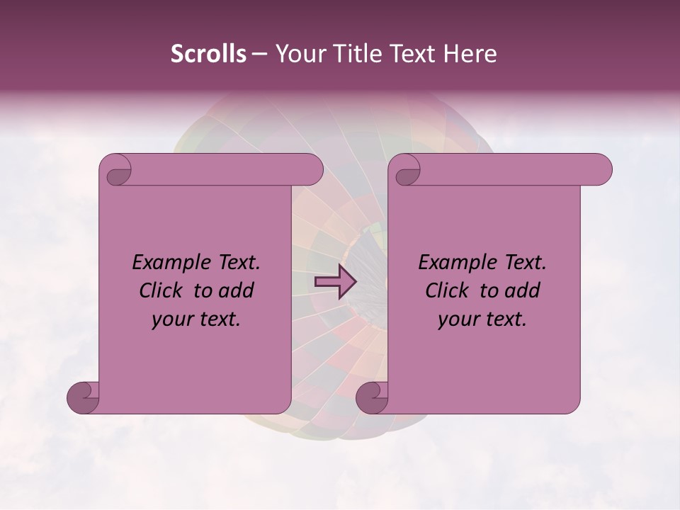 Sky Air Vehicle Colorful PowerPoint Template
