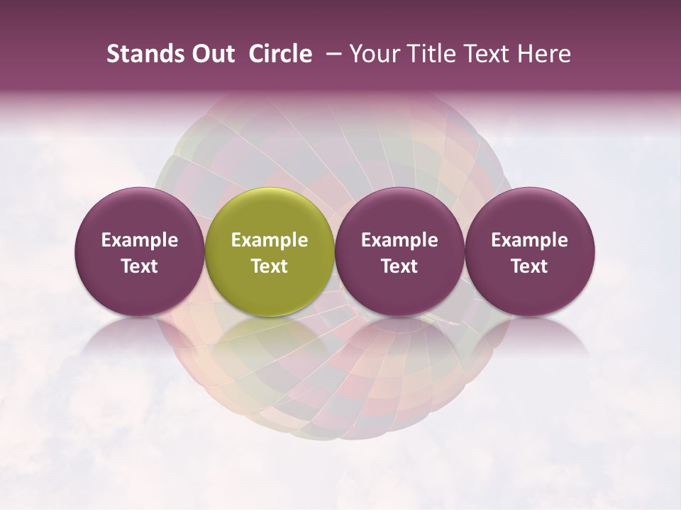 Sky Air Vehicle Colorful PowerPoint Template