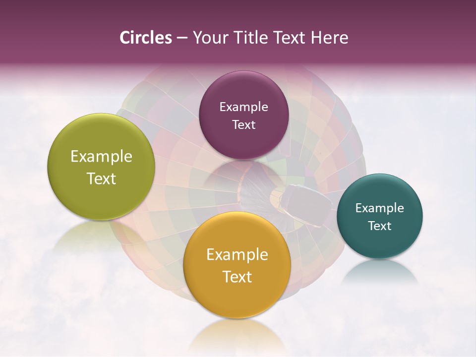 Sky Air Vehicle Colorful PowerPoint Template