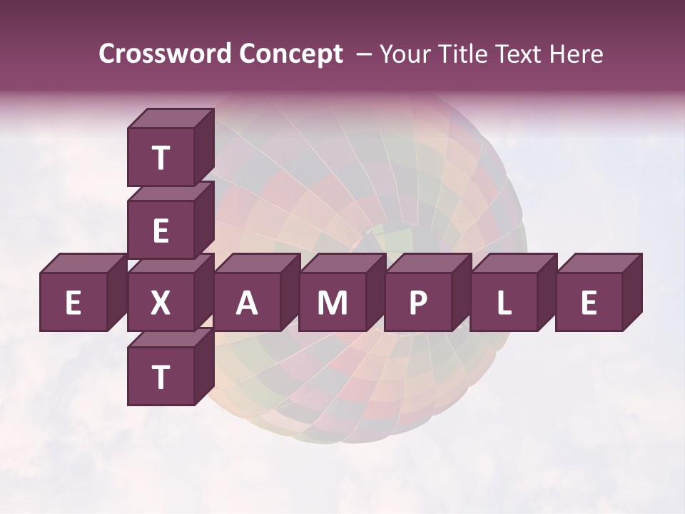 Sky Air Vehicle Colorful PowerPoint Template