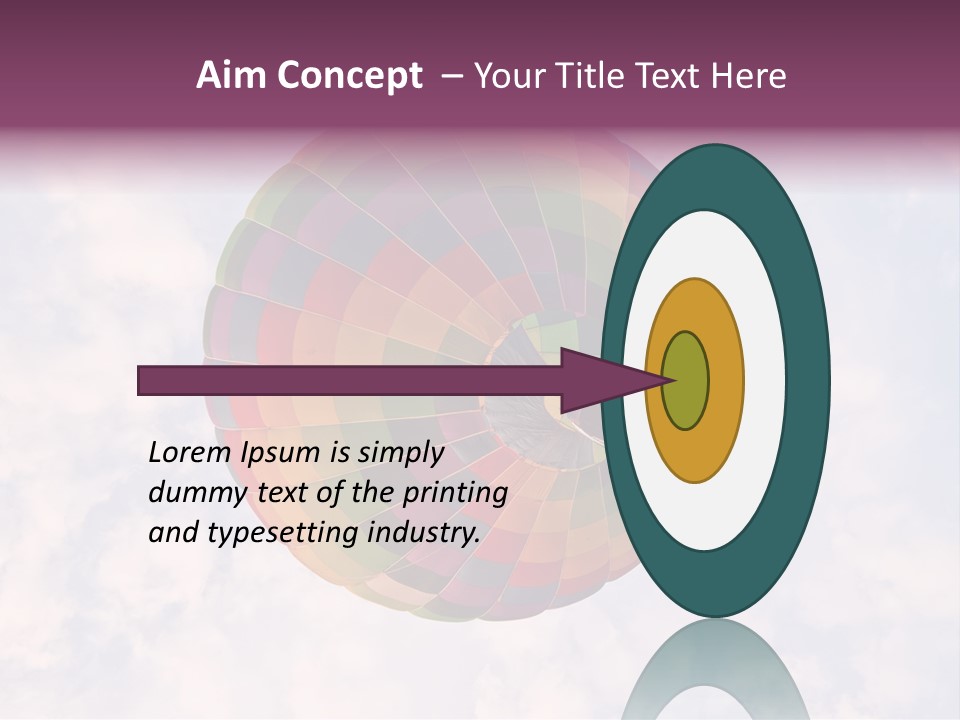 Sky Air Vehicle Colorful PowerPoint Template