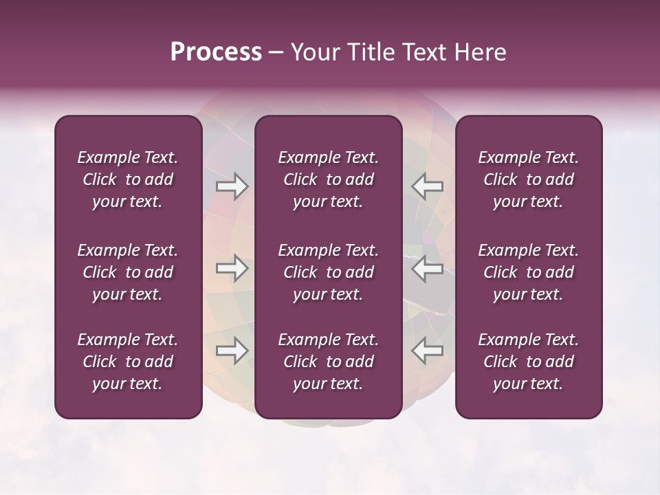 Sky Air Vehicle Colorful PowerPoint Template