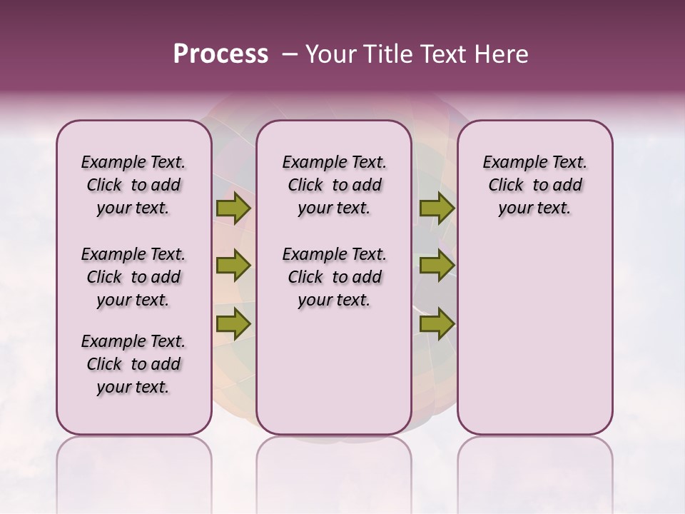 Sky Air Vehicle Colorful PowerPoint Template