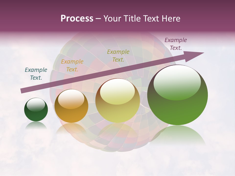 Sky Air Vehicle Colorful PowerPoint Template