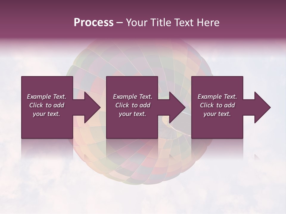 Sky Air Vehicle Colorful PowerPoint Template