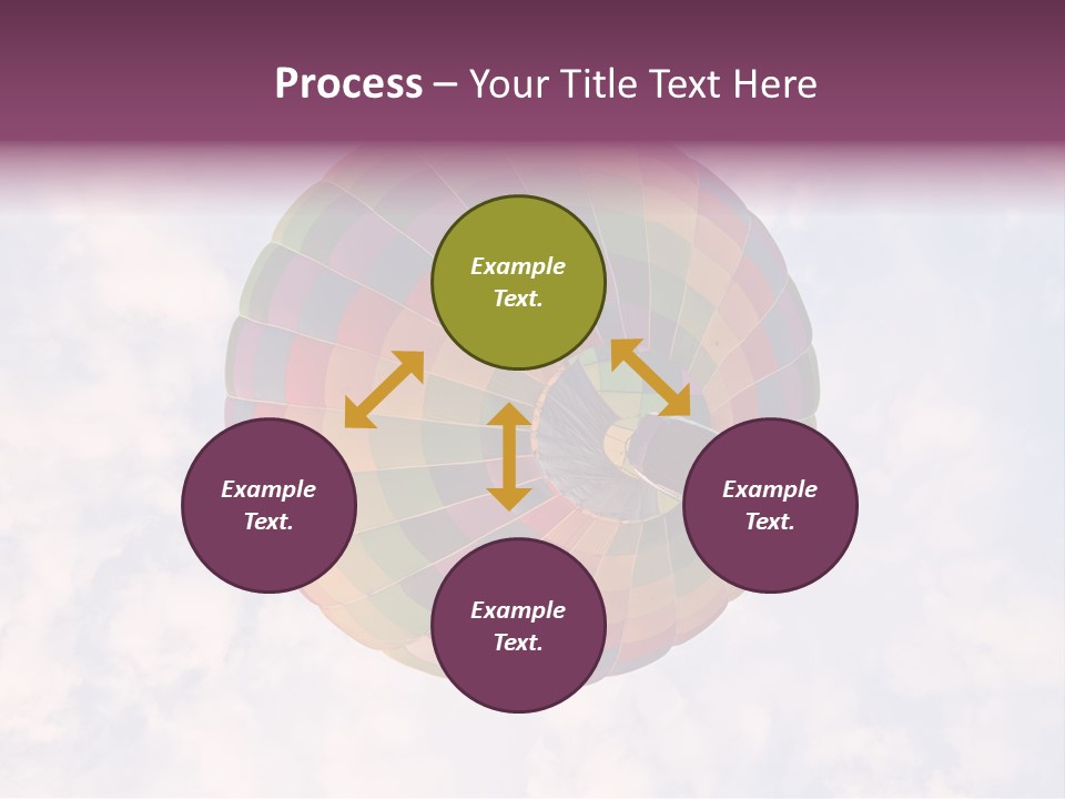 Sky Air Vehicle Colorful PowerPoint Template