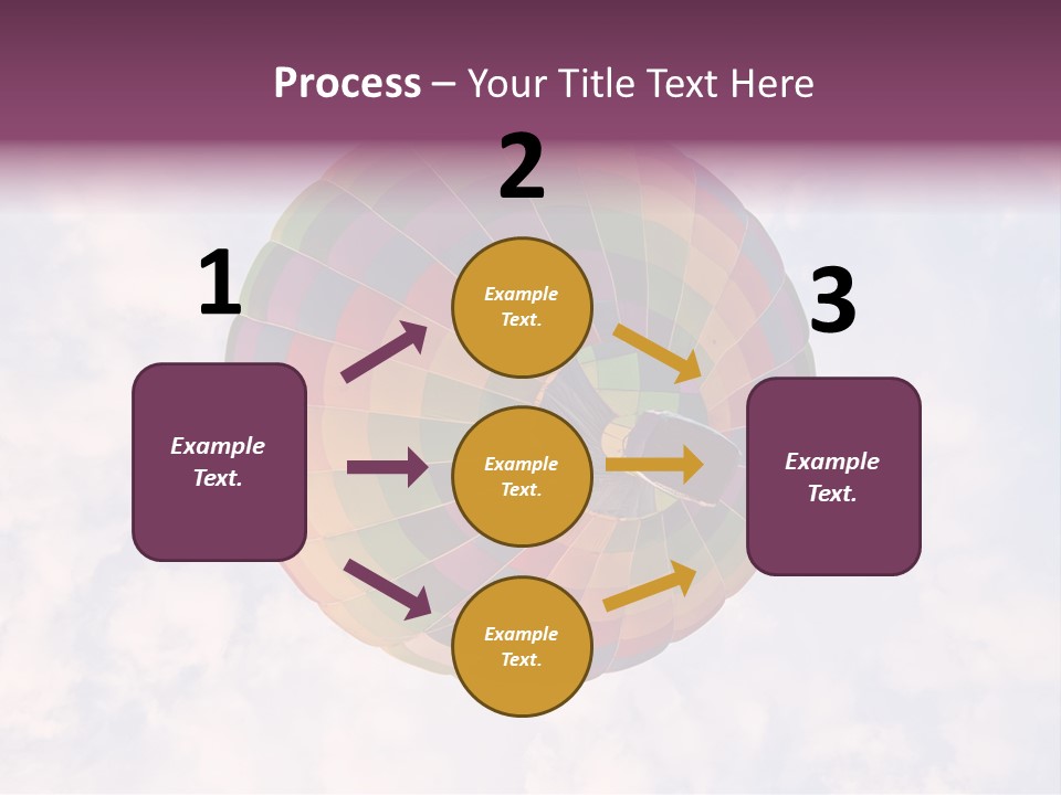 Sky Air Vehicle Colorful PowerPoint Template