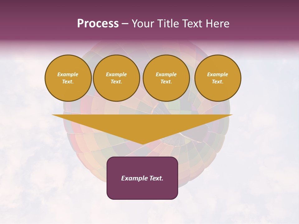 Sky Air Vehicle Colorful PowerPoint Template