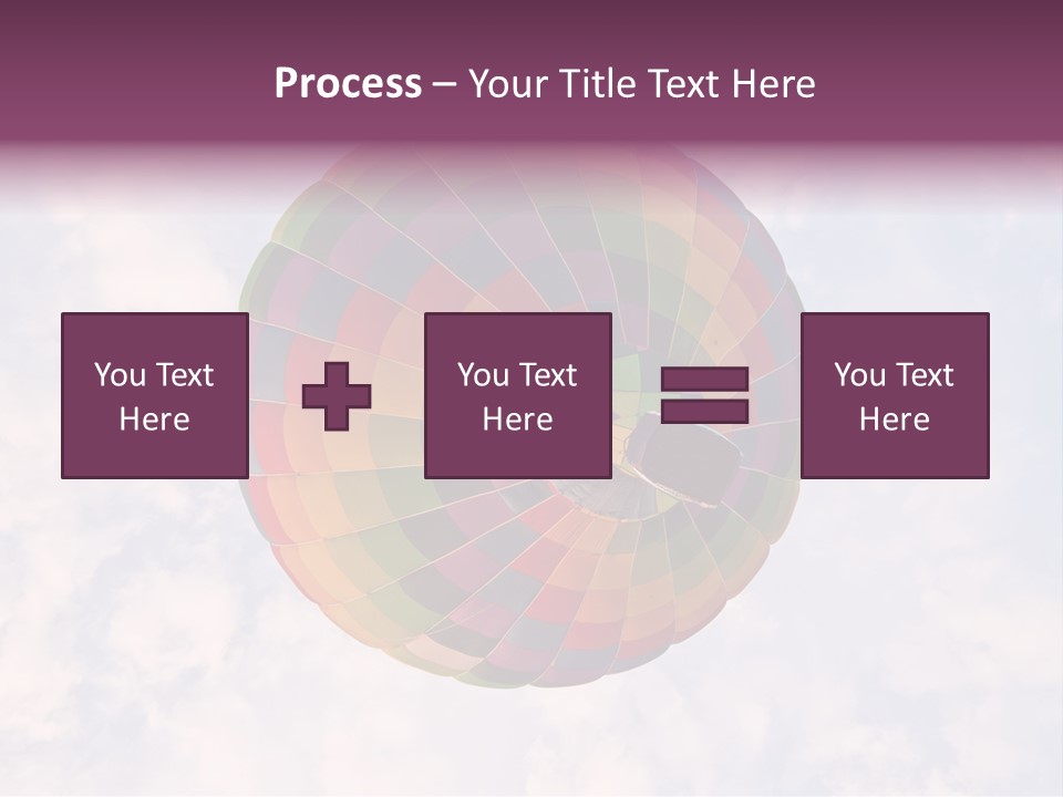 Sky Air Vehicle Colorful PowerPoint Template