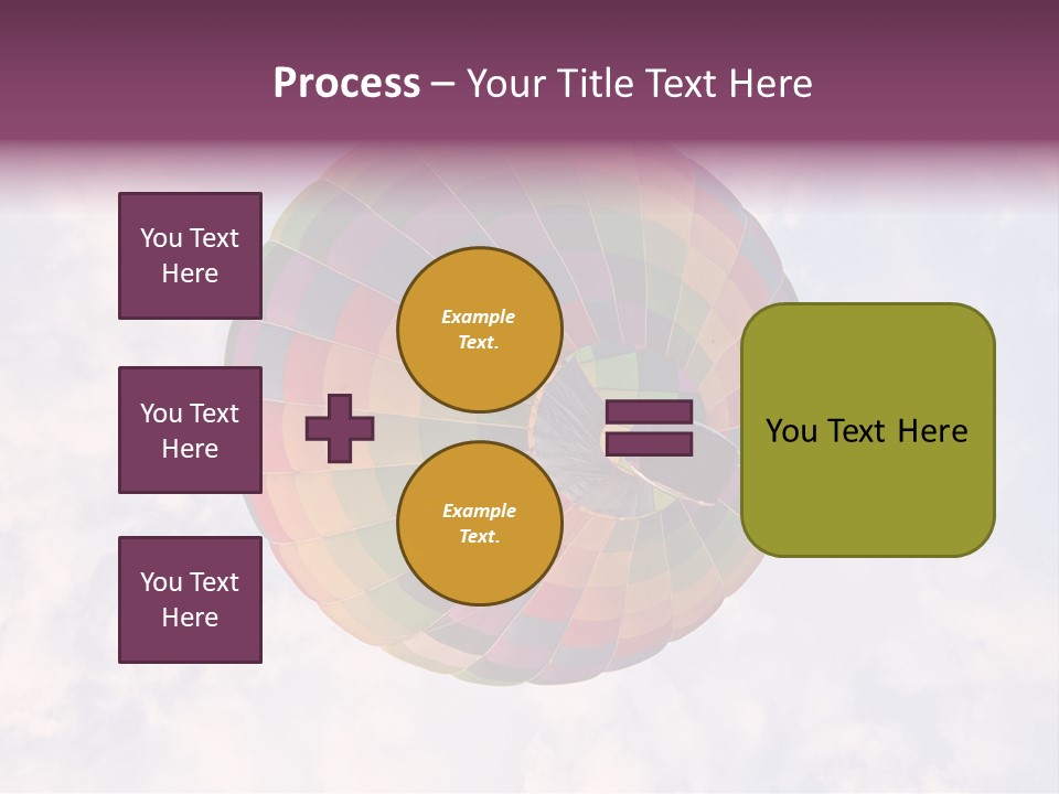 Sky Air Vehicle Colorful PowerPoint Template