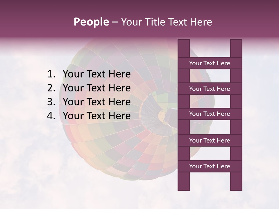 Sky Air Vehicle Colorful PowerPoint Template