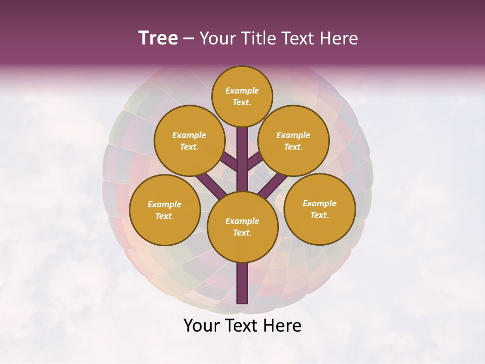 Sky Air Vehicle Colorful PowerPoint Template