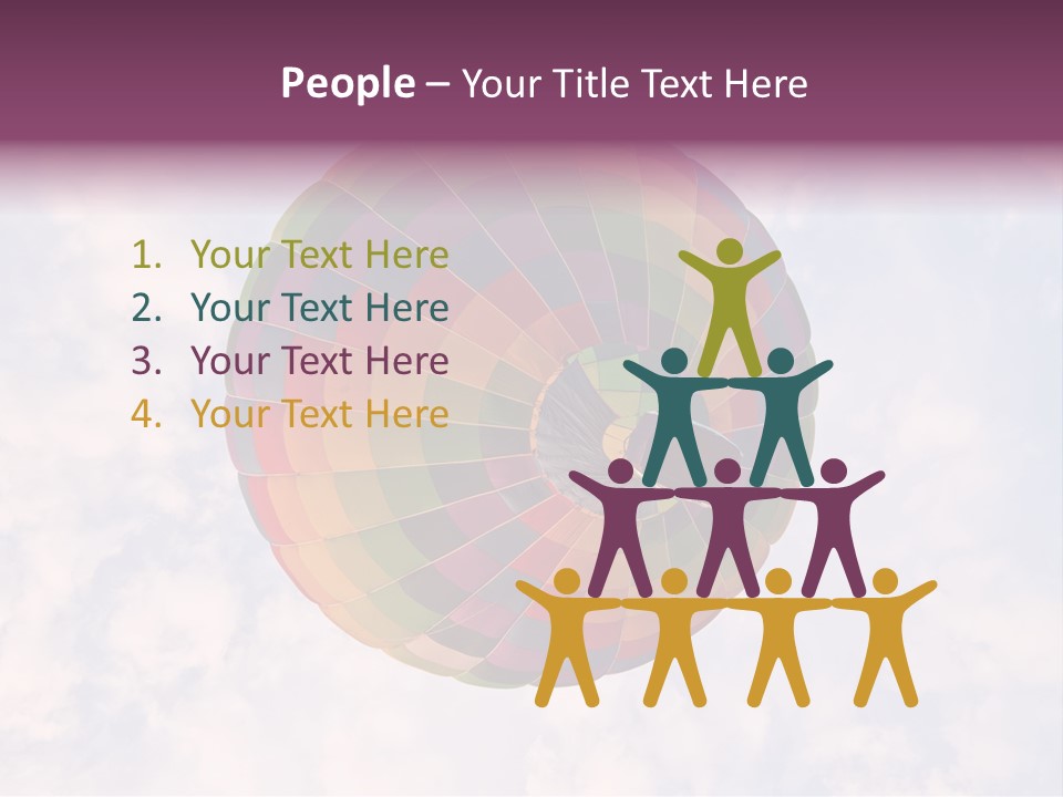Sky Air Vehicle Colorful PowerPoint Template