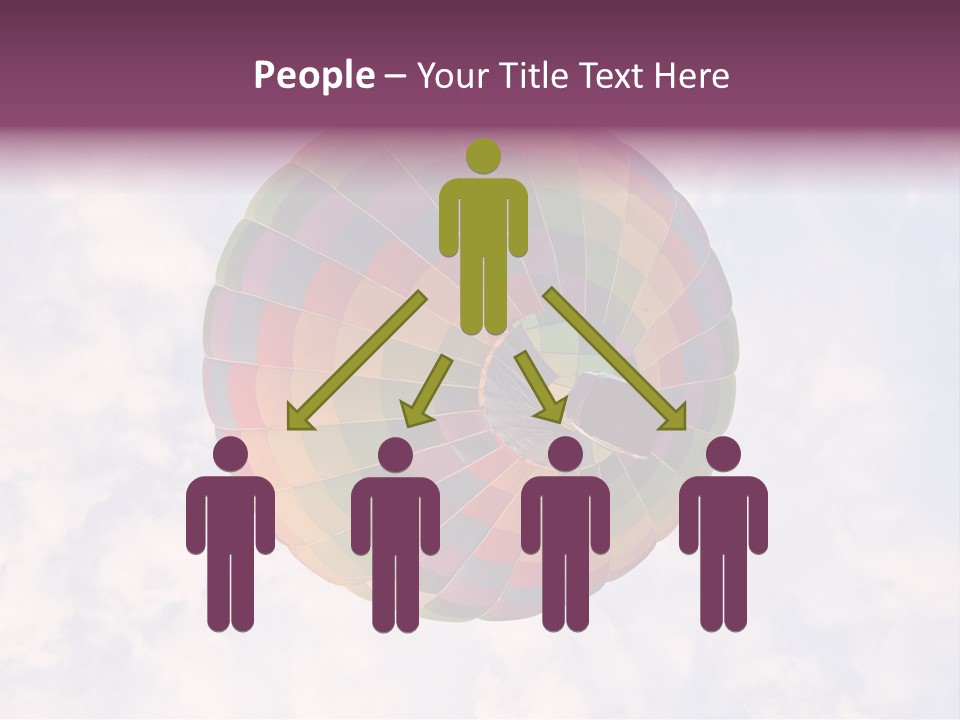 Sky Air Vehicle Colorful PowerPoint Template