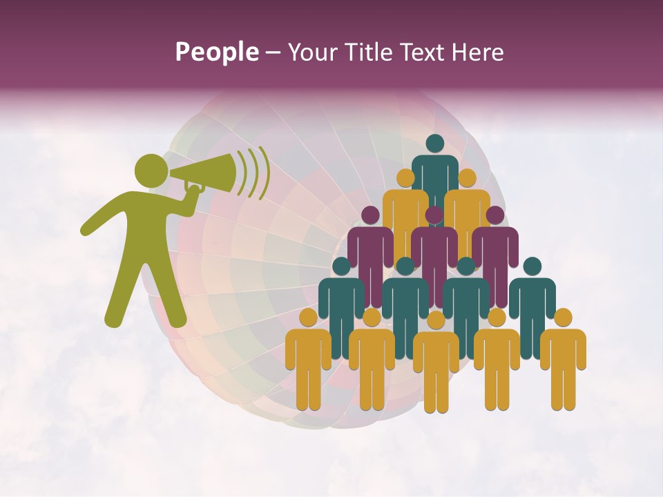 Sky Air Vehicle Colorful PowerPoint Template