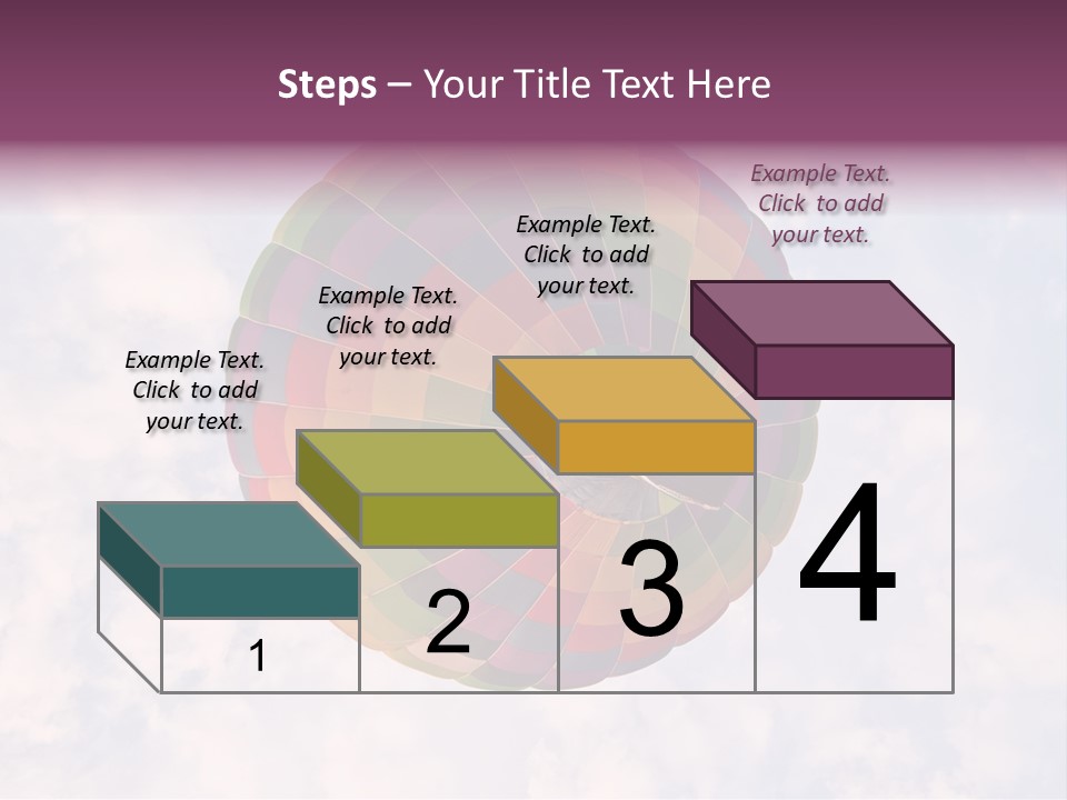Sky Air Vehicle Colorful PowerPoint Template