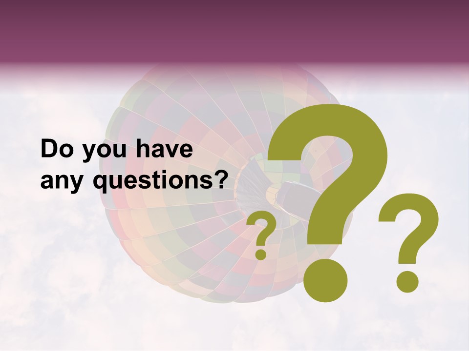 Sky Air Vehicle Colorful PowerPoint Template